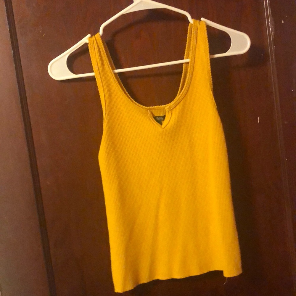 mustard yellow tank top